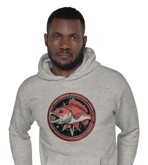 Man wearing gray hoodie